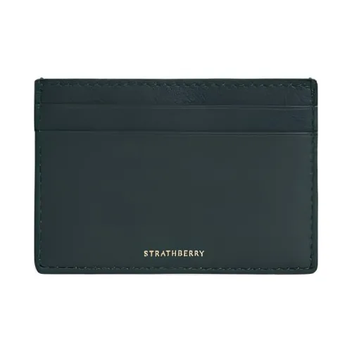 Strathberry Телячья кожа Держатель для карт Женский Темно-зеленый