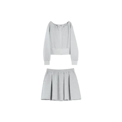 ELLE Светло-серый Женский Свитшот