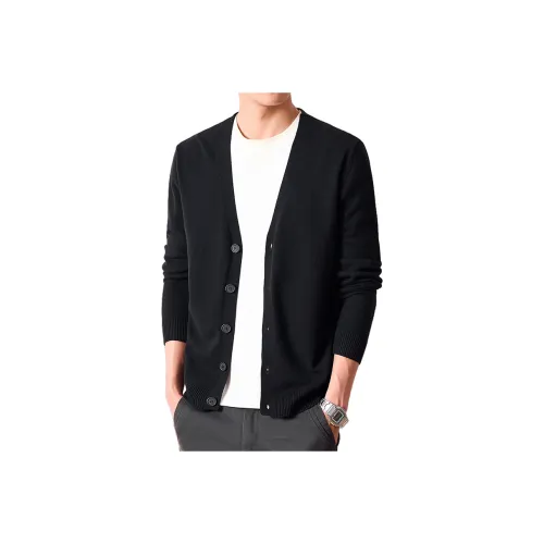 FAIRWHALE Черные Мужские Свитера