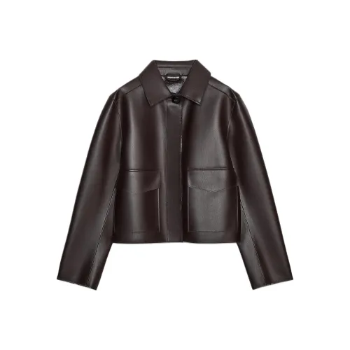 ZARA Бордовый Красный Женский Куртки