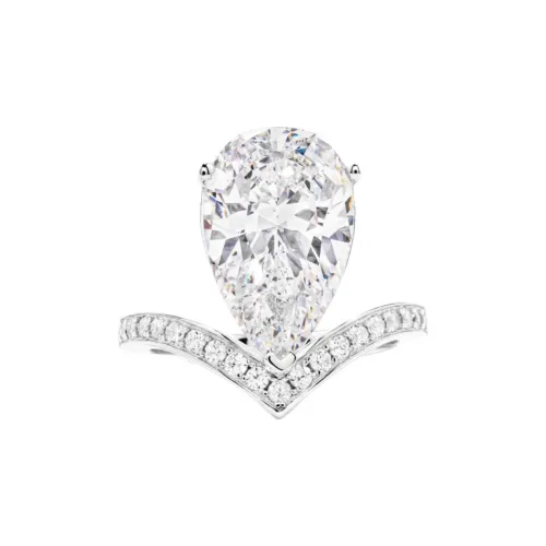 GAONAS Кольца из синтетического кубического циркония серия Women's Silver