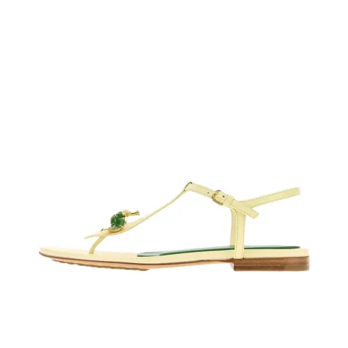Bottega Veneta Rana FLORA One Ремешок Сандалии Женские Желтые