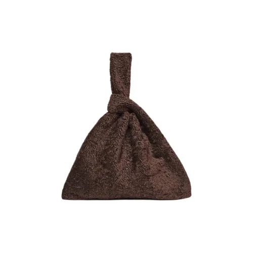 NANUSHKA Сумка из ткани среднего размера женская темно-коричневая