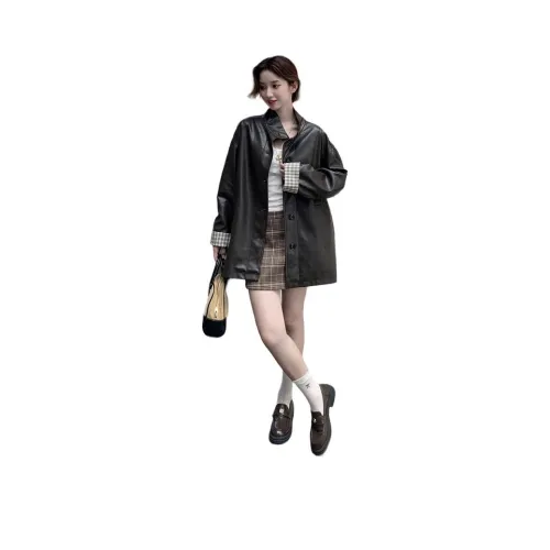 MEXICAN Кофе Женские Кожаные куртки