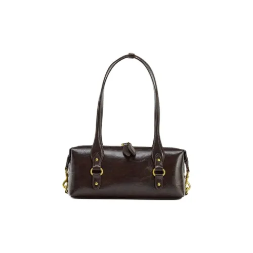 ZARA Полиуретан Сумка через плечо Женская Бордовый