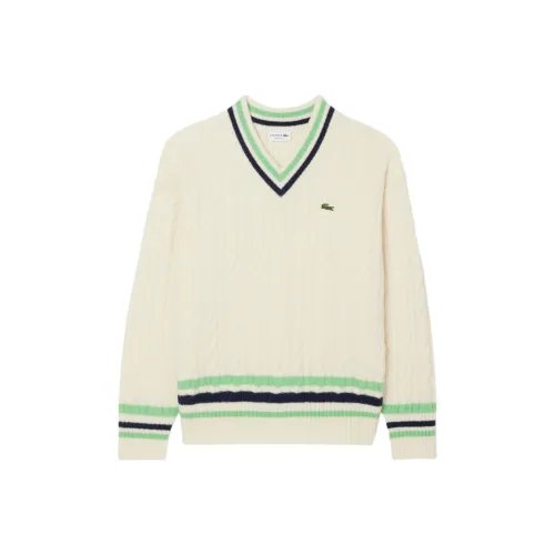 Свитеры LACOSTE Collaboration 9II Белый Зеленый Морской Синий Мужские