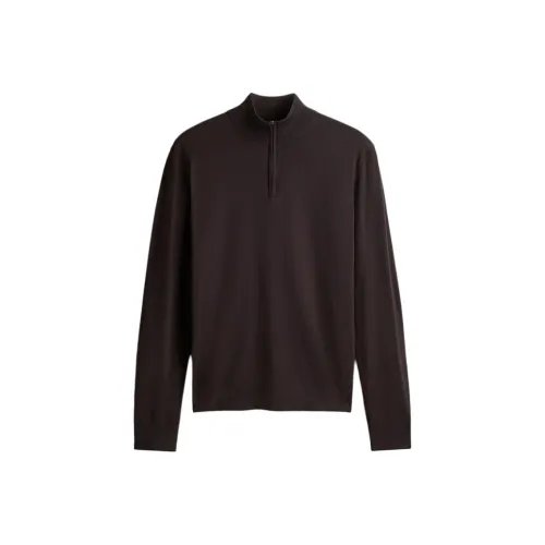 H M Темно-коричневый Мужской Трикотаж