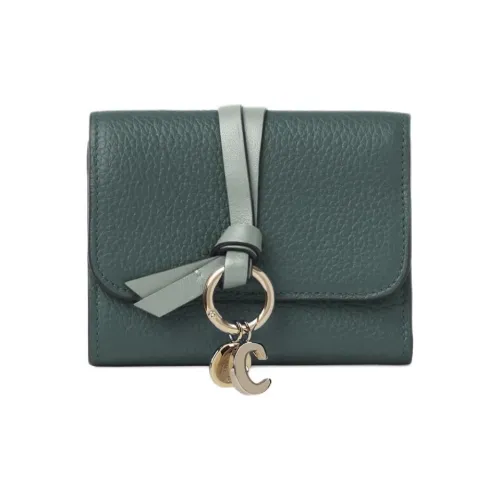 Chloe Alphabet Телячья кожа Кошелек Маленький Женские Tornado Синий