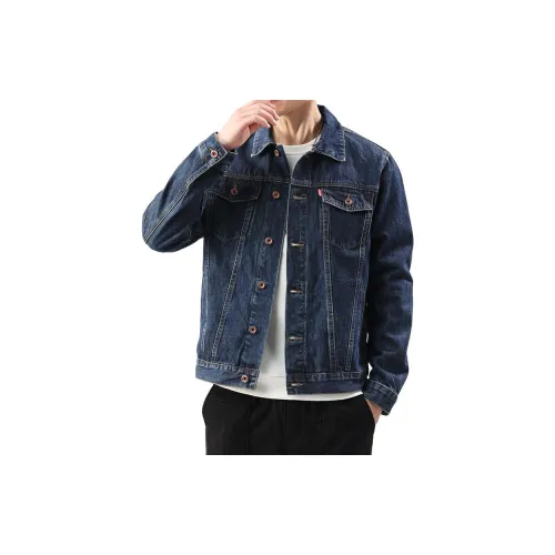 ZENGZHI Denim Jacket Straight Fit Unisex ZENGZHI Деним Куртка Прямой крой Унисекс