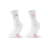 2 пачки носков без рисунка (белый с розовым + белый с розовым)