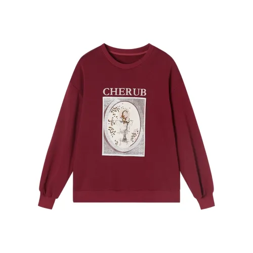 XIANGYING Красный Женский Свитшот