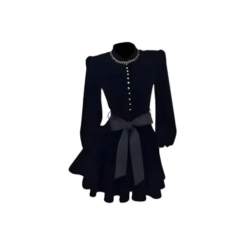 7 SEVFUN Длинное платье с длинными рукавами женское