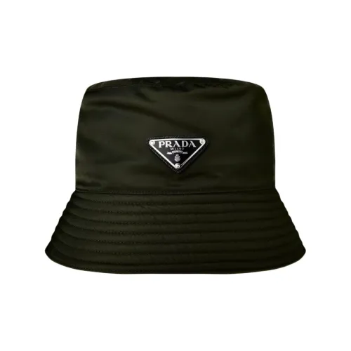 PRADA Нейлон Шляпы ведра Мужской Зеленый