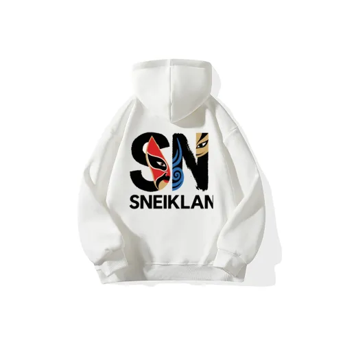 SNEIKLAU Белый Унисекс Свитшоты