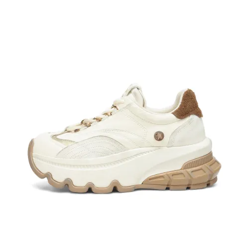 Rosa Bianca Высота Увеличивающие Легкие Низкие Топ Кроссовки Женские Экрю