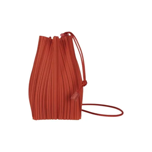 PLEATS PLEASE ISSEY MIYAKE Полиэстер Портативная Сумка через плечо Сумка на плечо Женская Темно-красная