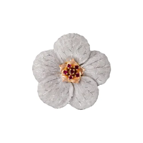 BUCCELLATI Белое золото Броши Унисекс Серый