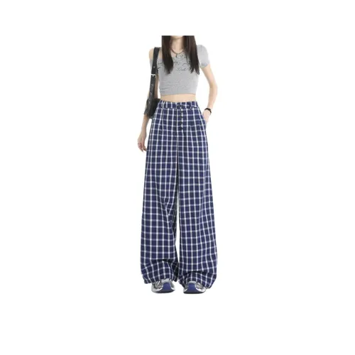 Мед синий белый женские повседневные брюки