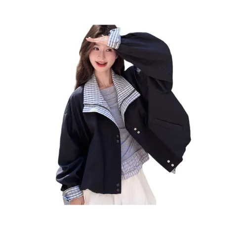 Cotton Gene Cropped Coat Women's