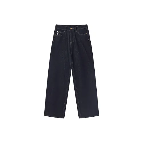 XIANGYING Темно-синие женские джинсы