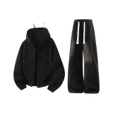 Черный топ + Черные брюки