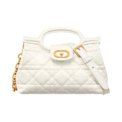 DIOR Jolie Плетеный узор Овчина Через плечо Сумка Мини Женские Молочный белый