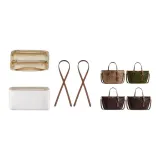 [Коричневый Плечевой ремень Двухкомпонентный Комплект] Стильное Отделение Позиционирование Белая Бумага DuPont Подкладка + Коричневый Плечевой ремень 81 см