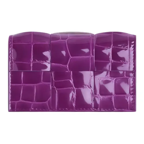 Bottega Veneta Sheepskin Картхолдер и Кошелек Женские Фиолетовые