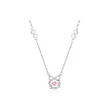 [Розовый циркон] Принцесса Ожерелье с бантом