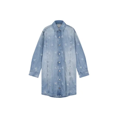 CALVIN KLEIN Длинное платье с длинными рукавами женское