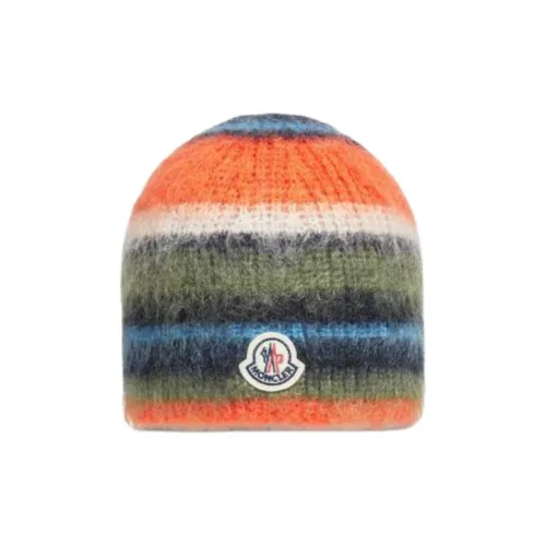 Moncler Mohair Beanies Мужской Оранжевый Зеленый
