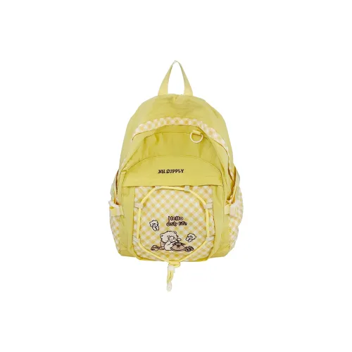 CREAM BEAR Нейлоновый рюкзак стандартный бежевый желтый розовый