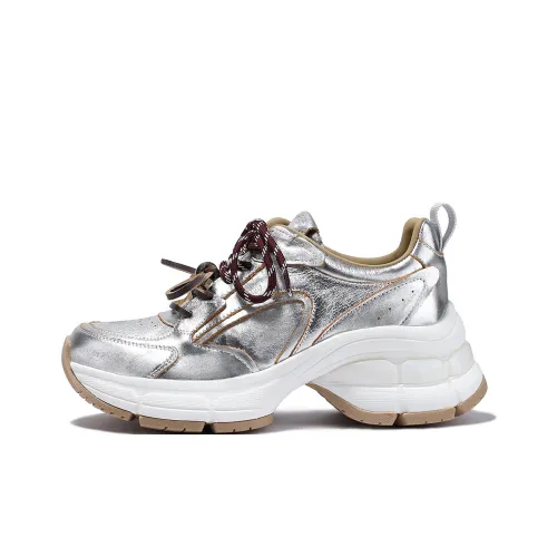 BELLALILY Низкий топ толстая подошва кроссовки женские