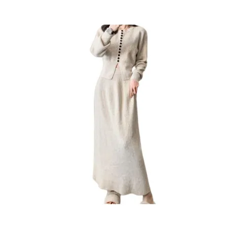 STYUW Длинное платье с длинным рукавом женское