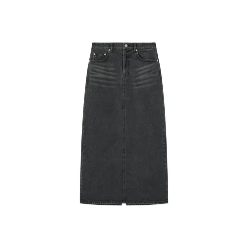 Rest Recreation Fw25 Деним Maxi Юбка Деним Длинный Юбка Женские