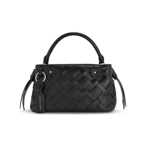 CHARLES KEITH ПУ (полиуретан) Ручная сумка Сумка через плечо Средняя Женская Черная