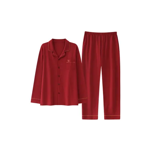 FENTENGCARE Красный Мужской Пижамный Комплект