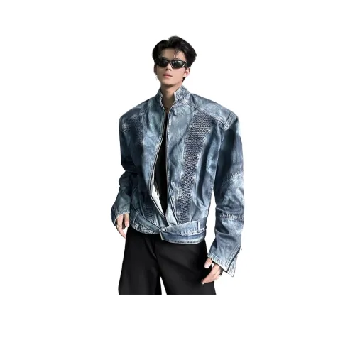 PISYPOX Синий Унисекс Джинсовые куртки