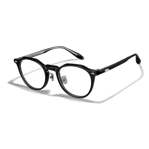 APRIL Пластиковая оправа Чистый титан Круглые оправы для очков Унисекс