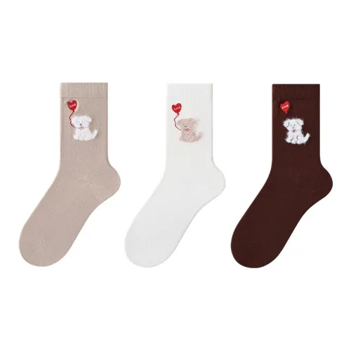 WAJUZHEN Носки Crew Женские упаковка из 3 пар