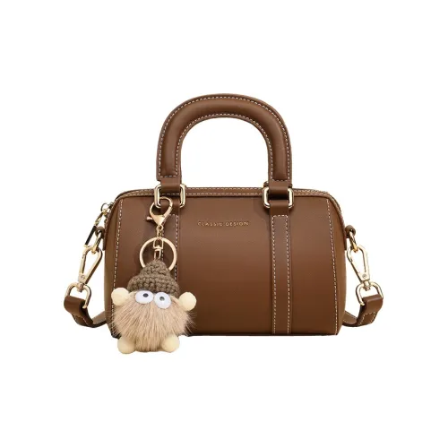 PESASRIE Сумка через плечо из коровьей кожи сумка обычная женская коричневая