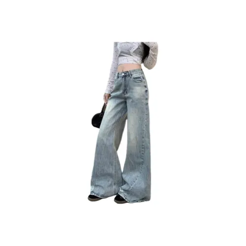 JOPPTI Blue Women's Jeans JOPPTI Синий Женские Джинсы