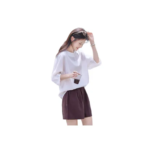 Still Quiet Жаккард Коммутирование Универсальный Свободный крой Топ Рубашка Женская