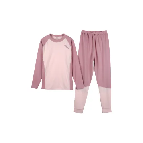 Lan Miao Пэчворк Пыльно-розовый Женские Термокомплекты