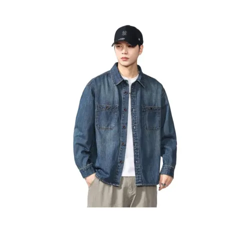 MR.MUDI Синий Унисекс Джинсовые куртки