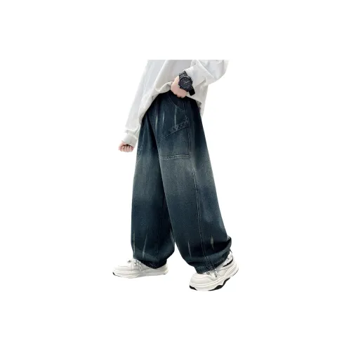 ZHIO Blue Gray School Age Jeans ZHIO Синие Серые Джинсы для школьного возраста