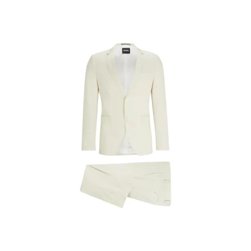 Hugo Boss Extra Slim Fit костюм из эластичного хлопка мужской белый