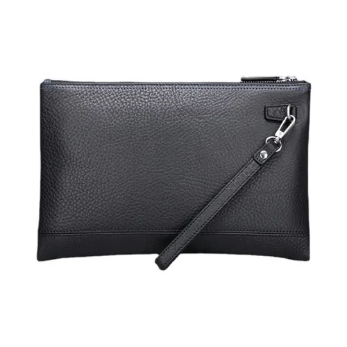 DOSRFINI Клатч из коровьей кожи стандартный мужской черный