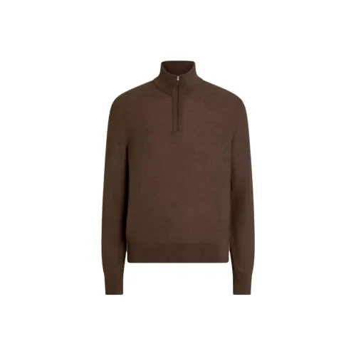 Ermenegildo Zegna Коричневый Мужской Кашемировые Свитера