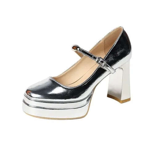 Zubumei Грубый каблук Высокие каблуки 9 см Женские